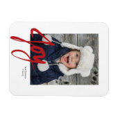 JOY Christmas Holiday Foto Magnet (Horizontal)