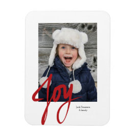 JOY Christmas Holiday Foto Magnet