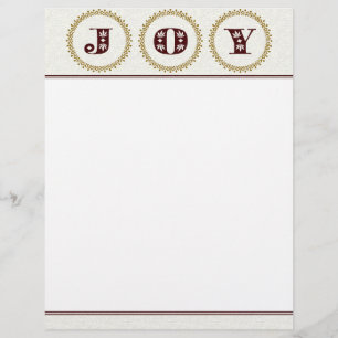 JOY Christmas Letter Paper / Weihnachtsgeschichten