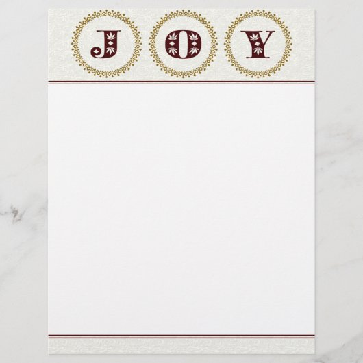 JOY Christmas Letter Paper / Weihnachtsgeschichten (Vorderseite)