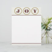 JOY Christmas Letter Paper / Weihnachtsgeschichten (Stehend Vorderseite)