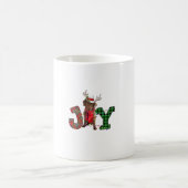 Joy Christmas Lights Chesapeake Bay Retriever Dog Kaffeetasse (Mittel)