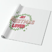 Joy Christmas Lover Geschenkpapier (Ungerollt)