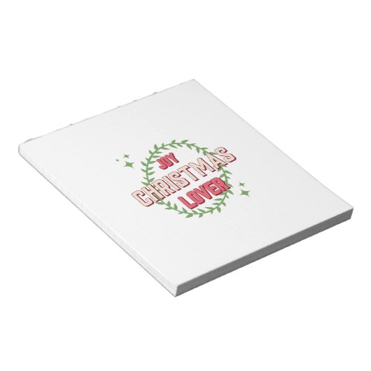 Joy Christmas Lover Notizblock (angewinkelt)