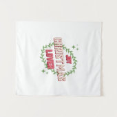 Joy Christmas Lover Wandteppich (Vorderseite (Horizontal))