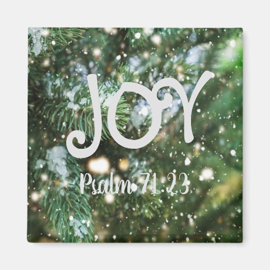 Joy Christmas Magnet (Vorne)