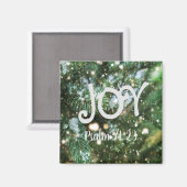 Joy Christmas Magnet (Vorderseite/Rückseite)