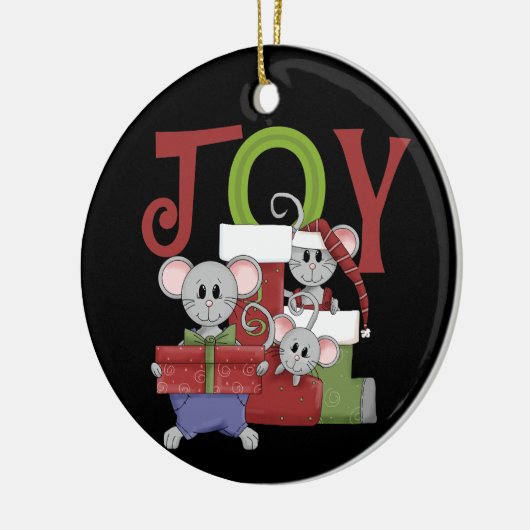 Joy Christmas Mice Keepake Ornament (Links)