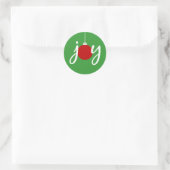 Joy Christmas Ornament Stickers (Tasche)