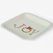 Joy - Christmas Paper Plate Pappteller (Gewinkelt)