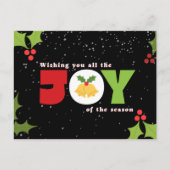 Joy Christmas Postcard Postkarte (Vorderseite)