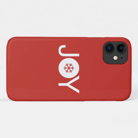 Joy Christmas Red iPhone 11 Fall Case-Mate iPhone Hülle (Rückseite (Horizontal))