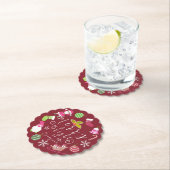 Joy Christmas Red Wine Untersetzer (Vor Ort)
