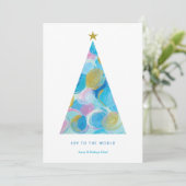 Joy Christmas Tree Card - Bliss Ankündigung (Stehend Vorderseite)