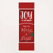 Joy Christmas Tree Peace Yogamatte (Vorderseite)