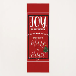 Joy Christmas Tree Peace Yogamatte