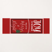 Joy Christmas Tree Peace Yogamatte (Vorderseite (Horizontal))