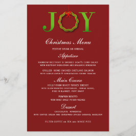 JOY CHRISTMAS WREATH | CHRISTMAS MENU
