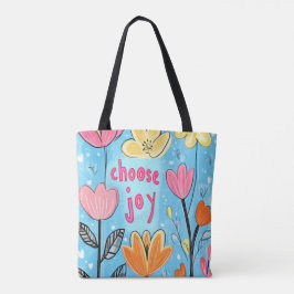 Joy Colorful Blume Art Tasche