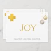 *~* JOY Corporate Business Medical Holiday Card (Vorne/Hinten)