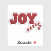 Joy Crochet Weihnachten Aufkleber (Blatt)