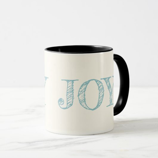 Joy Custom Color Tasse Weihnachtsgeschenk Tasse (VorderseiteRechts)