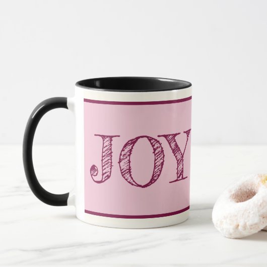 Joy Custom Color Tasse Weihnachtsgeschenk Tasse (Mit Donut)