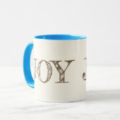 Joy Custom Color Tasse Weihnachtsgeschenk Tasse (Vorderseite Links)