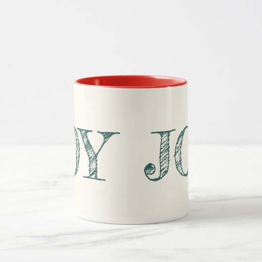 Joy Custom Color Tasse Weihnachtsgeschenk Tasse (Zentrum)