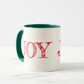 Joy Custom Color Tasse Weihnachtsgeschenk Tasse (Vorderseite Links)