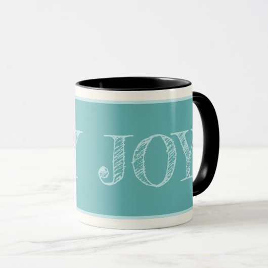Joy Custom Color Tasse Weihnachtsgeschenk Tasse (VorderseiteRechts)
