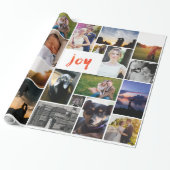 Joy Custom Personalisiert Foto Wrapping Paper Geschenkpapier (Ungerollt)