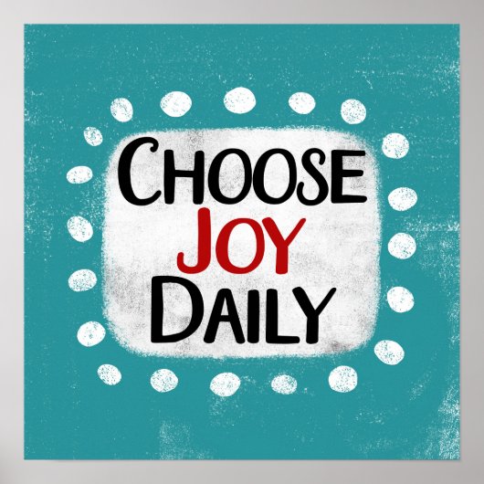 Joy Daily Poster Wall Art (Vorne)