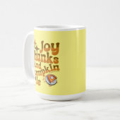 Joy, Danke und Pumpkin Pie - 1 Thessaloniker 5:1 Kaffeetasse (Vorderseite Links)
