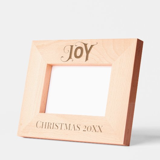 JOY, DATED CHRISTMAS ETCHED FOTO GEÄTZTE RAHMEN (Links)
