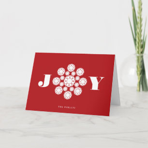 Joy Decorative Blume Weihnachts-Ornament Feiertagskarte