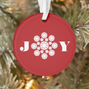 Joy Deko Blume Weihnachten Elegantes Foto Ornament