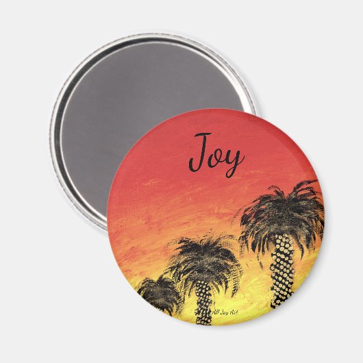 Joy "Desert Celebration" Magnet von All Joy Art (Vorderseite/Rückseite)