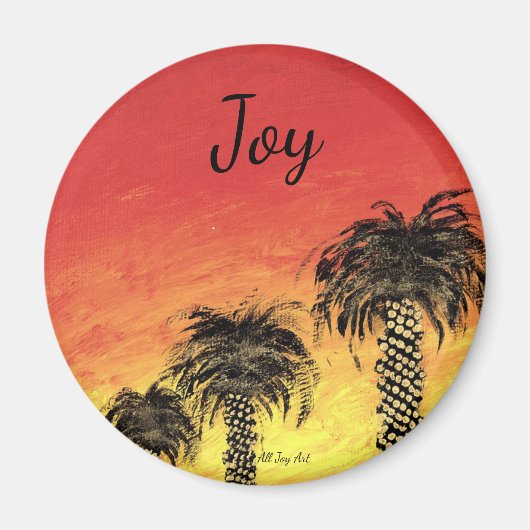 Joy "Desert Celebration" Magnet von All Joy Art (Vorne)