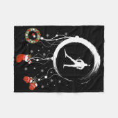 Joy Dreamcatcher Ski Vacation Frohe Weihnachtsbiat Fleecedecke (Vorderseite (Horizontal))