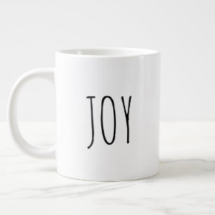 "Joy" Einfaches modernes Bauernhaus Jumbo-Tasse
