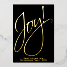 Joy Elegant Gold Script Black Minimalistisch Chris