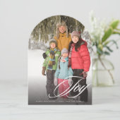 Joy Elegant Moderne Minimalistische Kunst Einladung (Stehend Vorderseite)