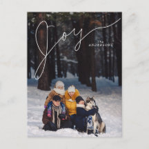 Joy Elegant Script mit Family Foto