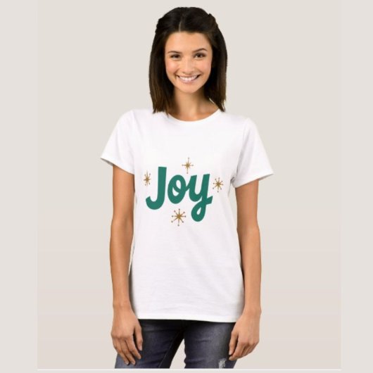 Joy Elegant text Christmas Hübsch T-Shirt