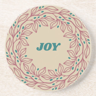 Joy Elegant Vintage Christmas Whimsical Floral Getränkeuntersetzer