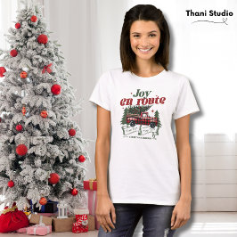 Joy en route Christmas Begins Truck & X-Mas Tree T-Shirt