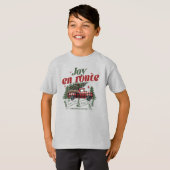 Joy en route Christmas Begins Truck & X-Mas Tree T-Shirt (Vorne ganz)