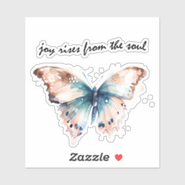 Joy erhebt sich vom Soul Butterfly Aufkleber