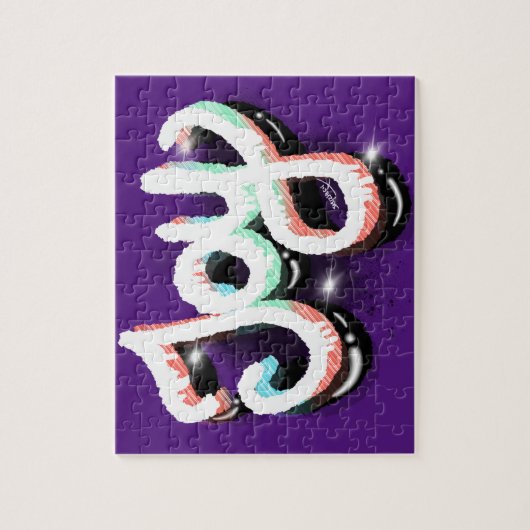 Joy Faith Street Art Hand Lettering Puzzle (Vertikal)